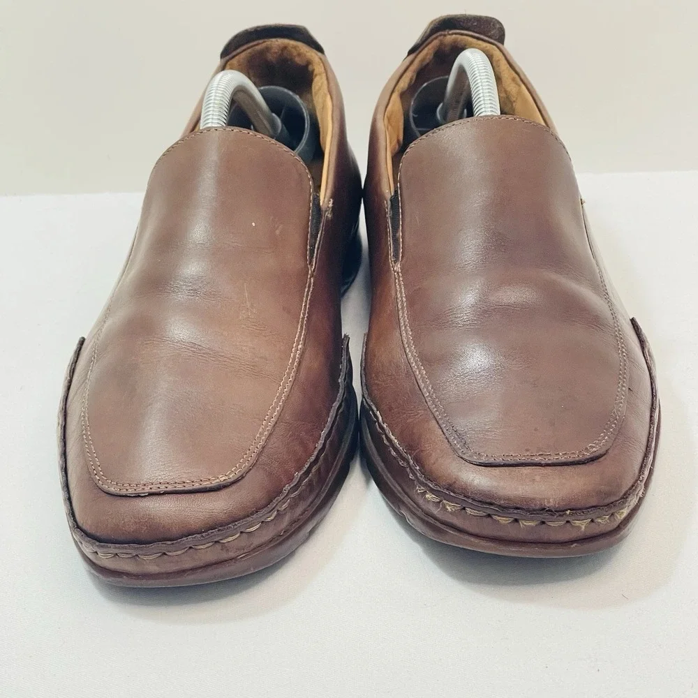Mephisto Edlef Loafers Brown Leather Cool Air Slip On‎ Moccasin Mens 9.5
